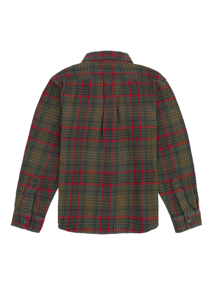 Pendleton Big Pocket Check Cotton Shirt - view 2, Green Check