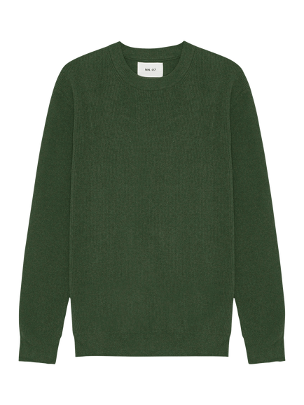 NN.07 Danny Lightweight Sweater, Eden Green