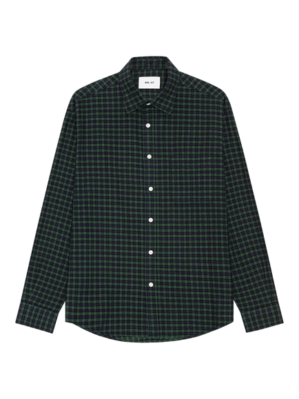 NN.07 Deon Flannel Shirt, Eden Check