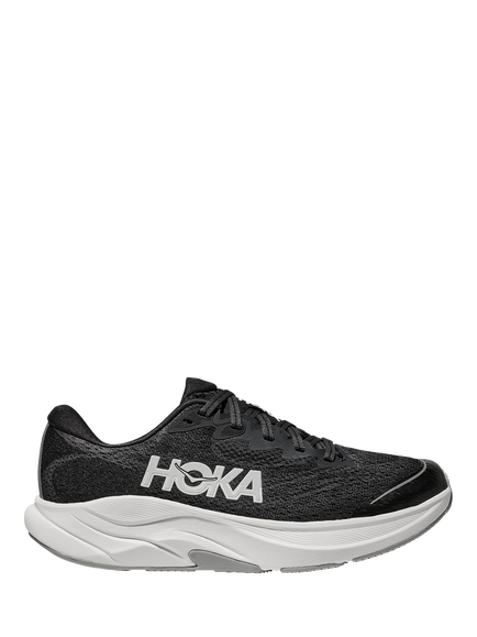 HOKA Kids' Mesh Running Trainers, Black/White, Black/White