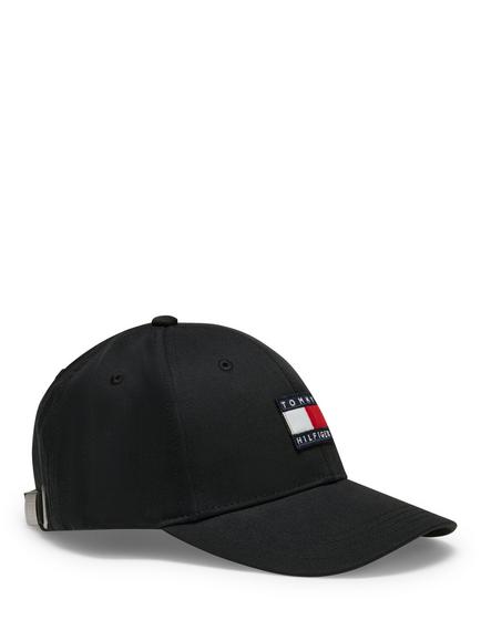 Tommy Hilfiger Six Panel Baseball Cap, Black, Black