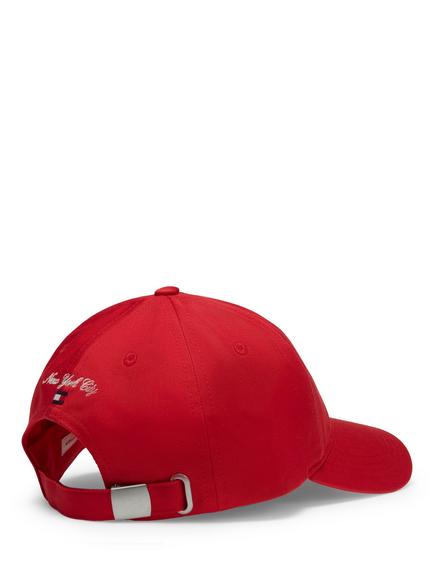 Tommy Hilfiger Kids' Five Panel Baseball Cap, Red Ruby - view 2, Red Ruby