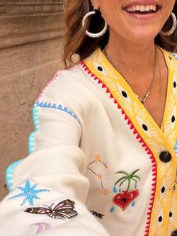 Never Fully Dressed Celestial Martha Cardigan, Multi - view 2, Multi