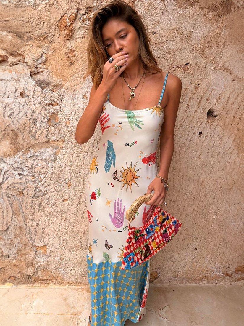 Never Fully Dressed Celestial Patti 2-in-1 Maxi Dress containing