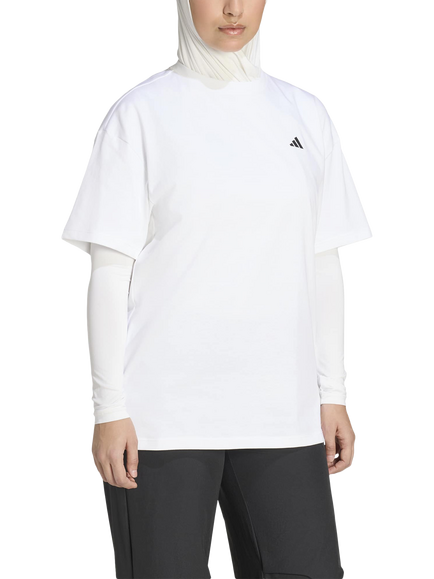 adidas Women's Power Essential T-Shirt, White, White