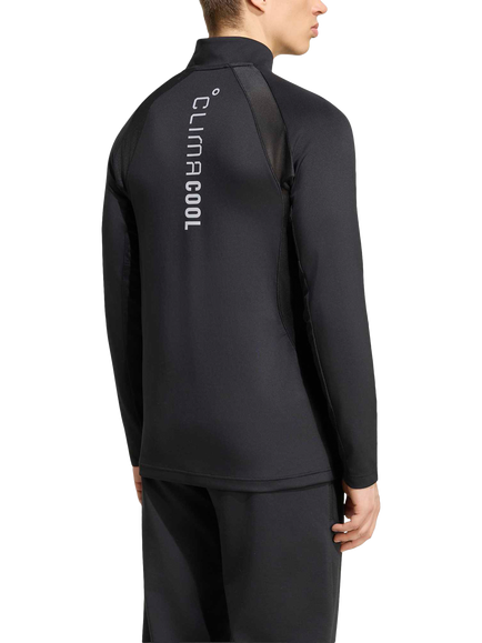 adidas Men's Technical Quarter Zip Neck Top, Black - view 2, Black