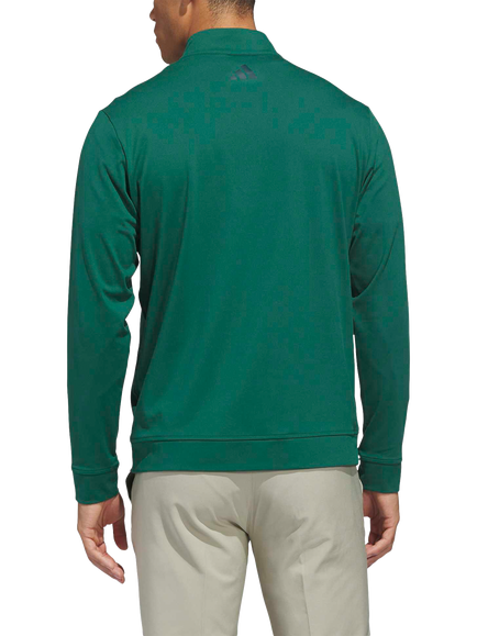 adidas Men's Ultra Classic Quarter Zip Top, Green - view 2, Green