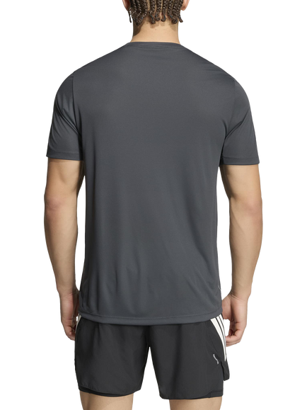 adidas Run Essentials Crew Neck T-Shirt, Carbon - view 2, Carbon