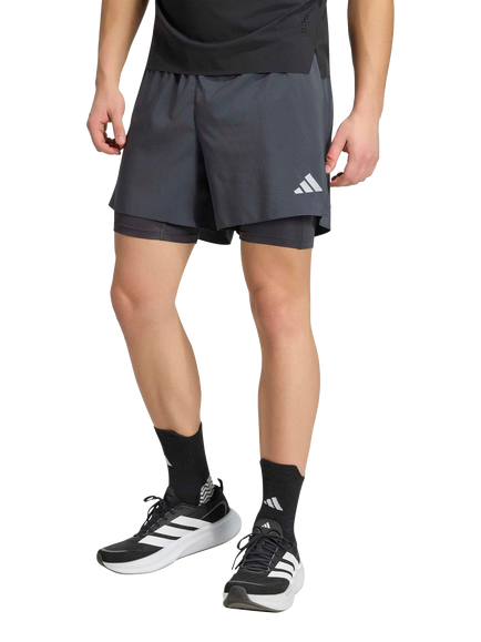adidas 365 Running Essentials 2-in-1 Shorts, Carbon, Carbon