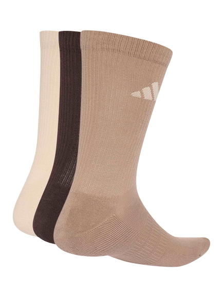 adidas Women's Cushioned Sportswear Socks, Pack of 3, Coffee/Brown - view 2, Coffee/Brown