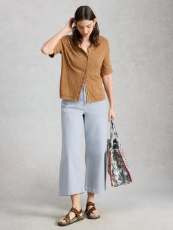 White Stuff Tia Wide Leg Jeans, Light Blue