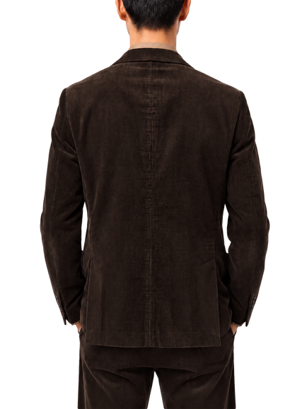 Richard James London Single Breasted Corduroy Blazer, Brown - view 2, Brown