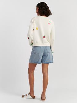 Chinti & Parker Snoopy Fruit Jumper - view 2, Cream