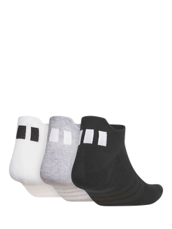 adidas Performance Ankle Socks, Pack of 3, Gry/Wht/Blk - view 2, Gry/Wht/Blk