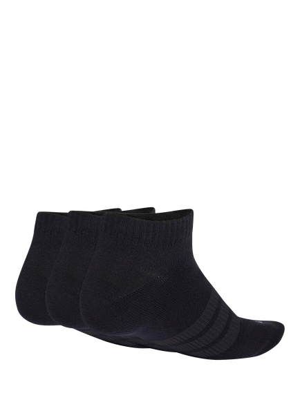 adidas Low Cut Socks, Pack of 3, Black/White - view 2, Black/White