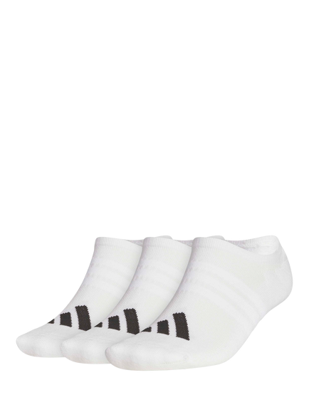 adidas No Show Performance Socks, Pack of 3, White, White