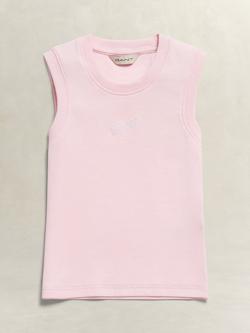 GANT Kids' Logo Rib Vest, Light Pink