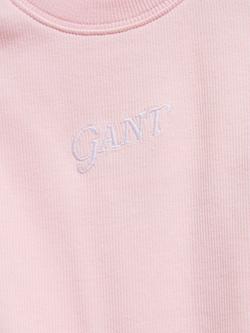 GANT Kids' Logo Rib Vest - view 2, Light Pink