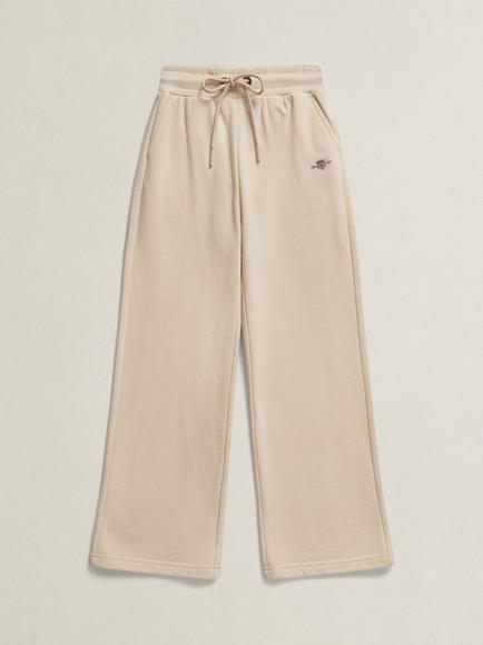 GANT Kids' Straight Leg Drawstring Joggers, Cream, Cream