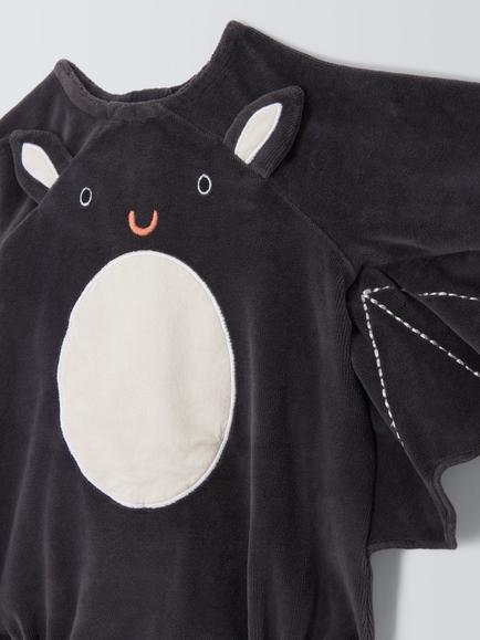 John Lewis Baby Bat Bodysuit & Leggings Set, Nine Iron, Grey