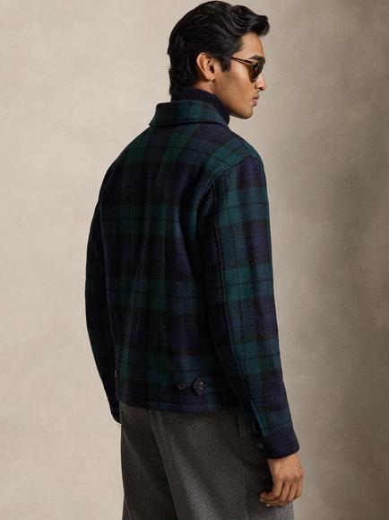 Polo Ralph Lauren Blackwatch Wool Harrington Jacket, Blackwatch Tartan - view 2, Blackwatch Tartan