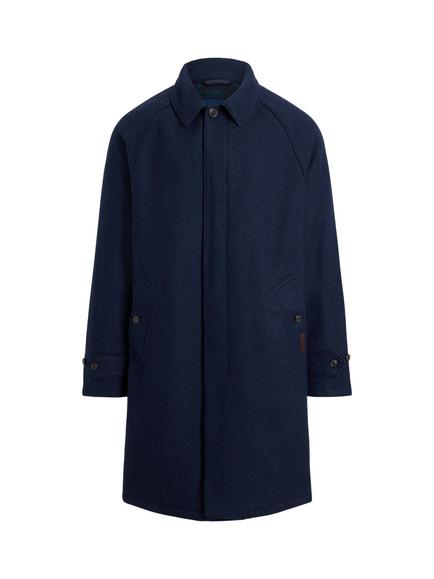 Polo Ralph Lauren Wool Woven Long Coat, Collection Navy, Collection Navy