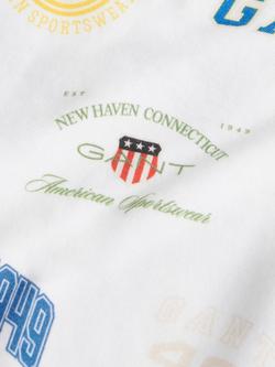 GANT Kids' Archive Shield Print T-Shirt and Short Set, White - view 2, White