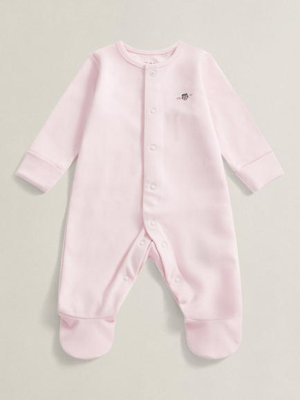 GANT Baby Long Sleeve Romper, Light Pink