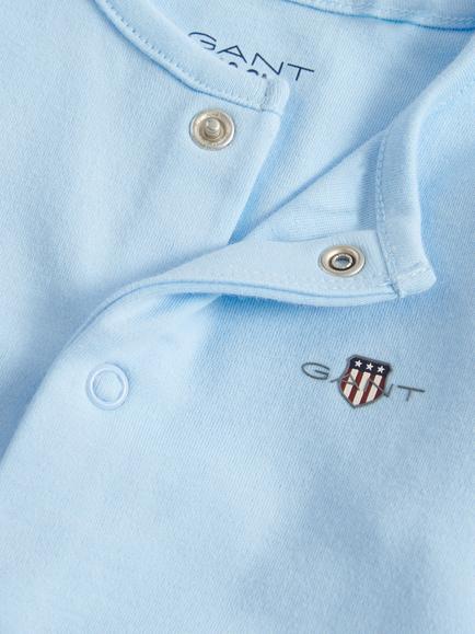 GANT Baby Long Sleeve Romper - view 2, Sky Blue