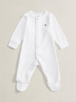 GANT Baby Long Sleeve Romper, White, White