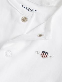 GANT Baby Long Sleeve Romper, White - view 2, White