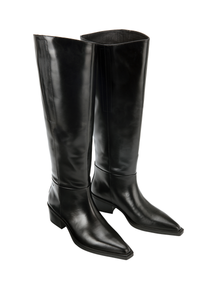 Vagabond Shoemakers Kelsey Leather Knee High Boots, Black - view 2, Black
