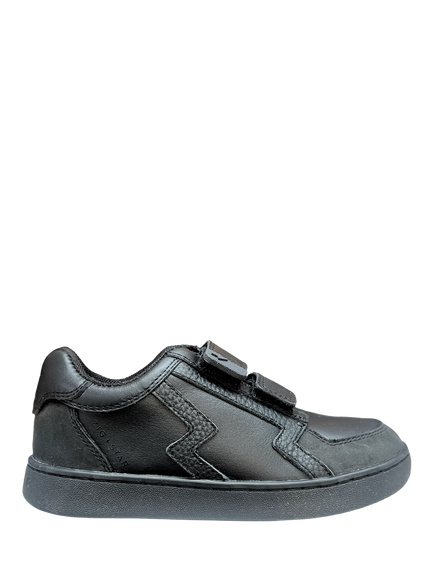 Zig+Star Kids' Bolt Leather Trainers, Black Mix, Black Mix
