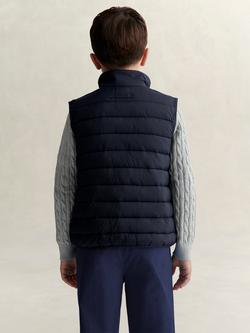 GANT Kids' Quilted Sleeveless Vest, Evening Blue - view 2, Evening Blue