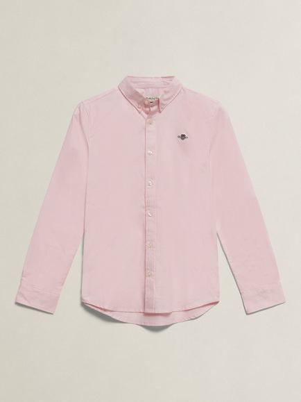 GANT Kids' Shield Long Sleeve Oxford Shirt, Light Pink, Light Pink