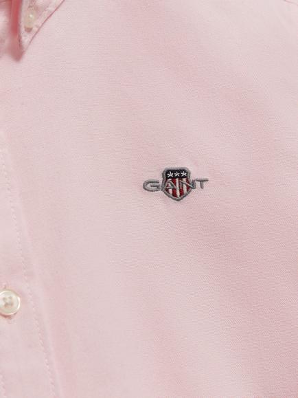 GANT Kids' Shield Long Sleeve Oxford Shirt, Light Pink - view 2, Light Pink