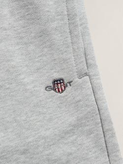 GANT Kids' Drawstring Sweat Shorts, Grey Melange - view 2, Grey Melange