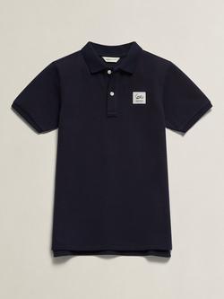 GANT Kids' Badge Short Sleeve Polo Shirt, Evening Blue