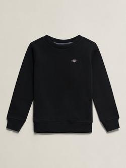 GANT Kids' Crew Neck Sweatshirt, Black