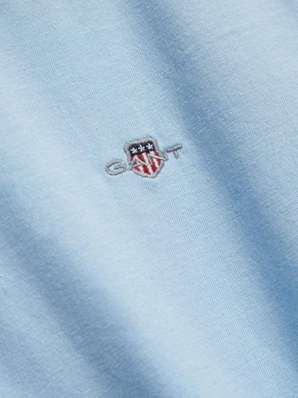 GANT Kids' Short Sleeve T-Shirt, Sky Blue - view 2, Sky Blue