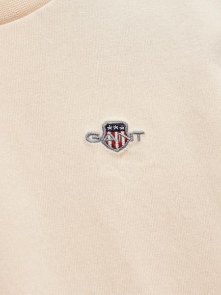GANT Kids' Short Sleeve T-Shirt, Creamed White - view 2, Creamed White