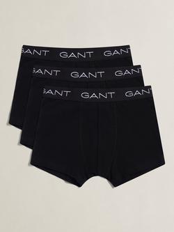 GANT Kids' Boxer Briefs, Pack of 3, Black