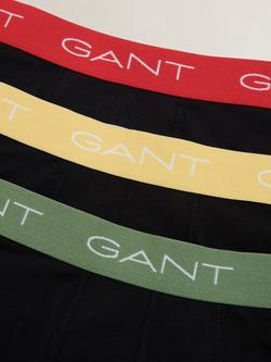 GANT Kids' Contrast Band Boxer Briefs, Pack of 3, Black - view 2, Black
