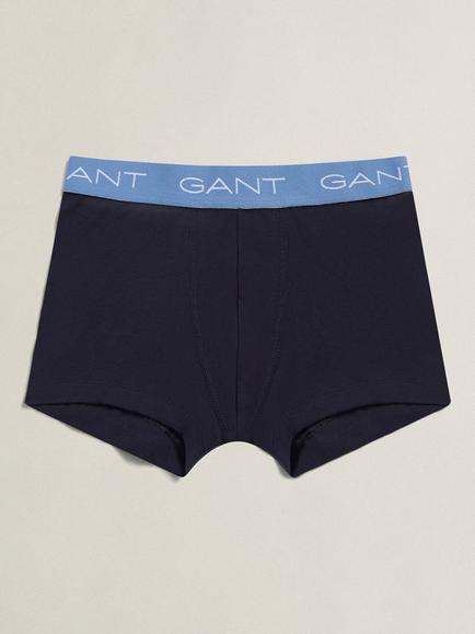 GANT Kids' Contrast Band Boxer Briefs, Pack of 3, Evening Blue - view 2, Evening Blue