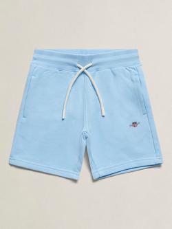 GANT Kids' Drawstring Sweat Shorts, Sky Blue, Sky Blue