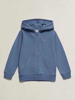 GANT Kids' Shield Full Zip Hoodie, Blue Ink
