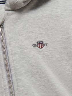 GANT Kids' Shield Full Zip Hoodie - view 2, Grey Melange