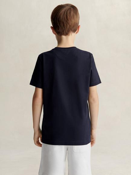 GANT Kids' Archive Shield Short Sleeve T-Shirt - view 2, Evening Blue