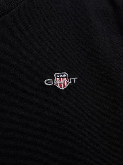 GANT Kids' Short Sleeve Crew Neck T-Shirt, Black - view 2, Black