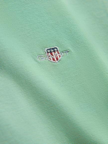 GANT Kids' Short Sleeve Crew Neck T-Shirt, Turquoise - view 2, Turquoise